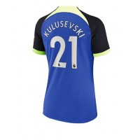 Fotbalové Dres Tottenham Hotspur Dejan Kulusevski #21 Dámské Venkovní 2022-23 Krátký Rukáv